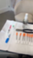 This image shows a tray with BOTOX procedures supplies and tools